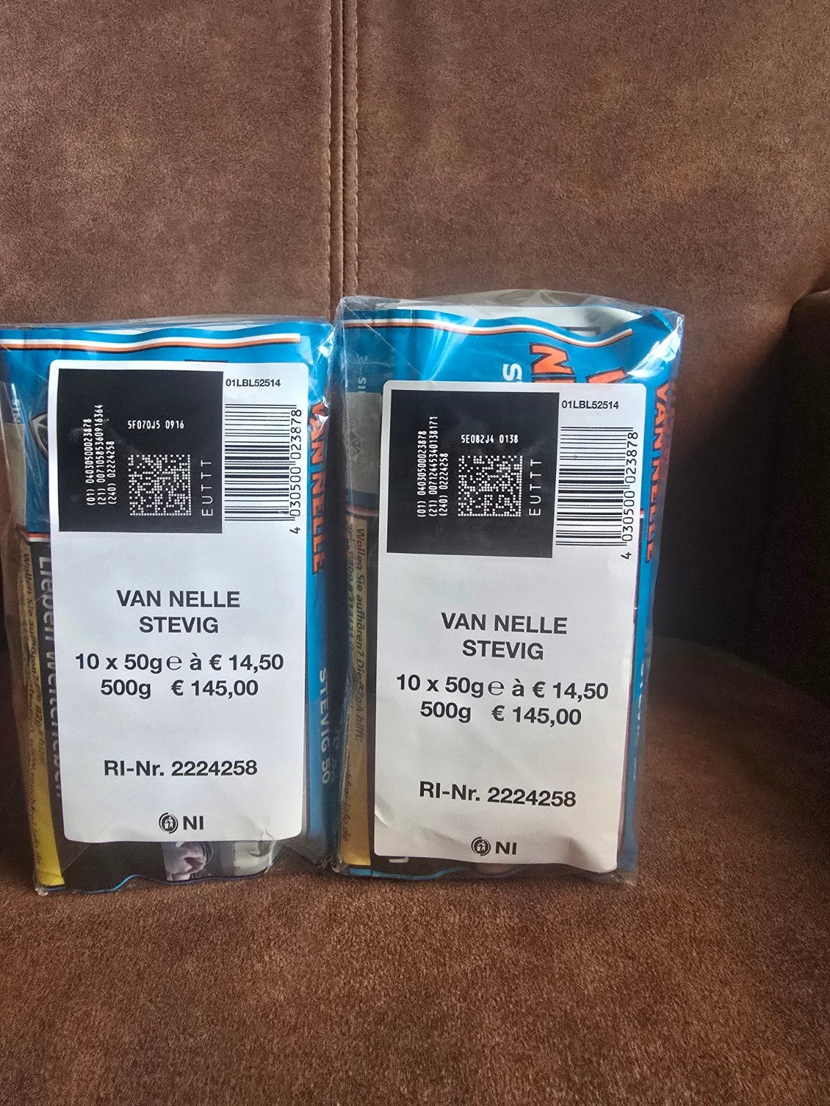 half zware Van Nelle 2 sloffen, Ophalen