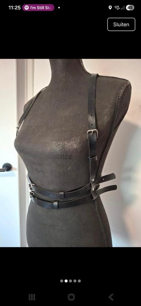 Lederlook harnasriem / body harness, Kleding | Dames, Overige Dameskleding, Onbekend, Ophalen of Verzenden, Zo goed als nieuw