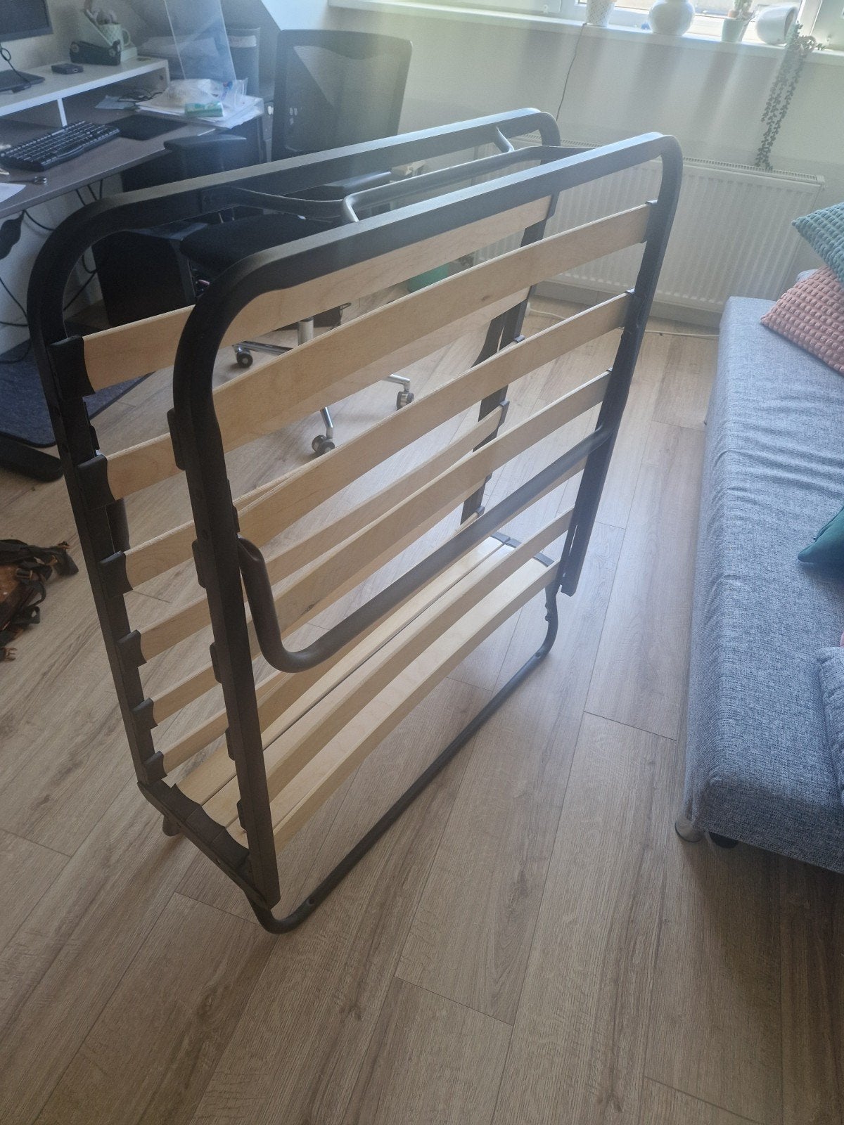 Logeerbed 1 persoon Opklapbaar, Ophalen, Eenpersoons, 190 cm of minder, 80 cm
