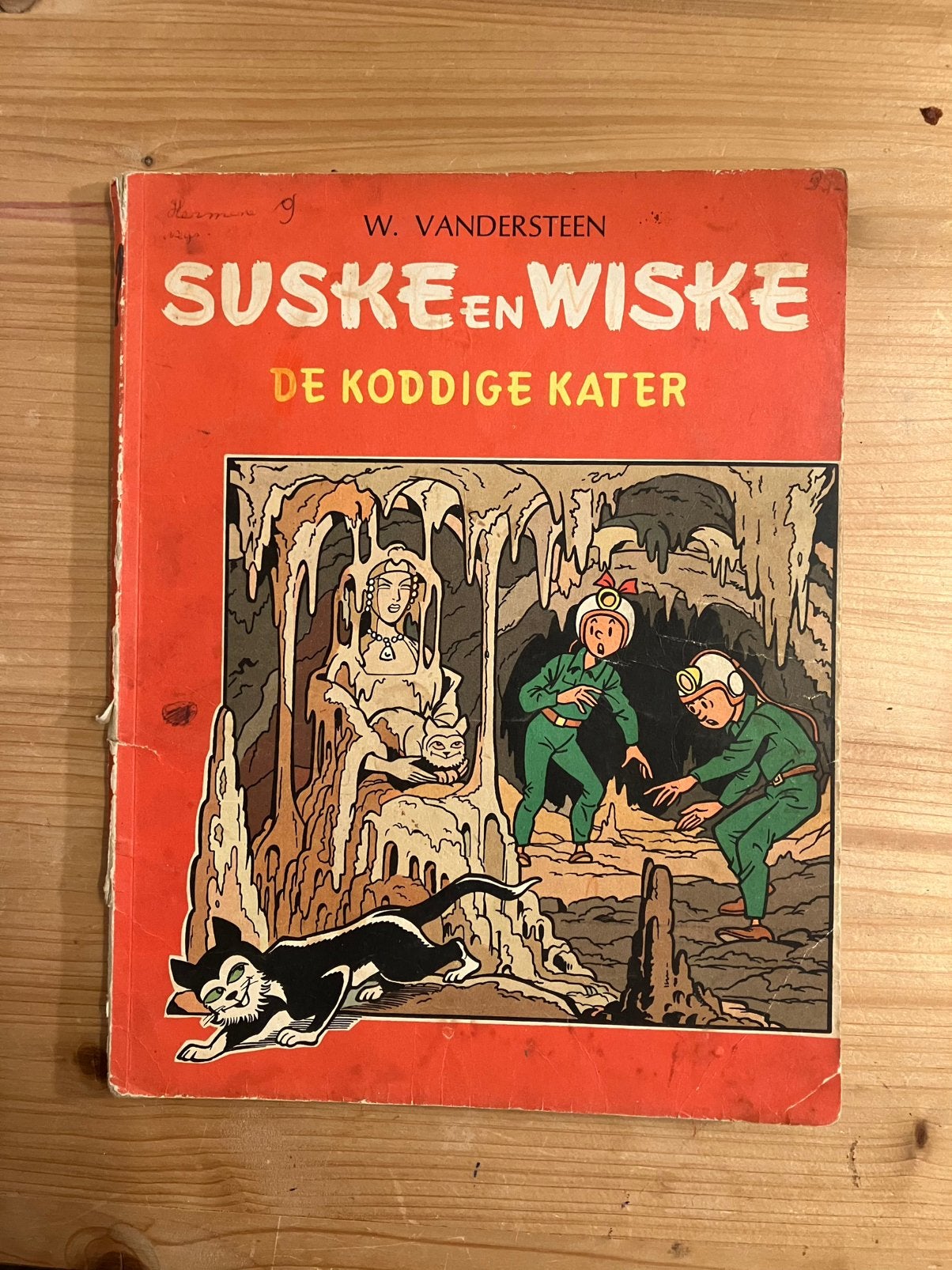 Suske en Wiske - De koddige kater - 1e druk 1965, Gelezen, Verzenden, Willy Vandersteen, Eén stripboek
