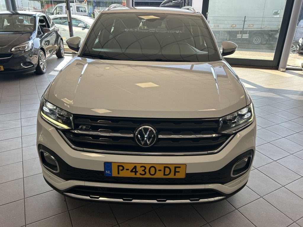 Volkswagen T-Cross 1.0 TSI R-Line AUTOMAAT BJ 2022 !, Auto's, T-Cross, Gebruikt, Euro 6, Wit