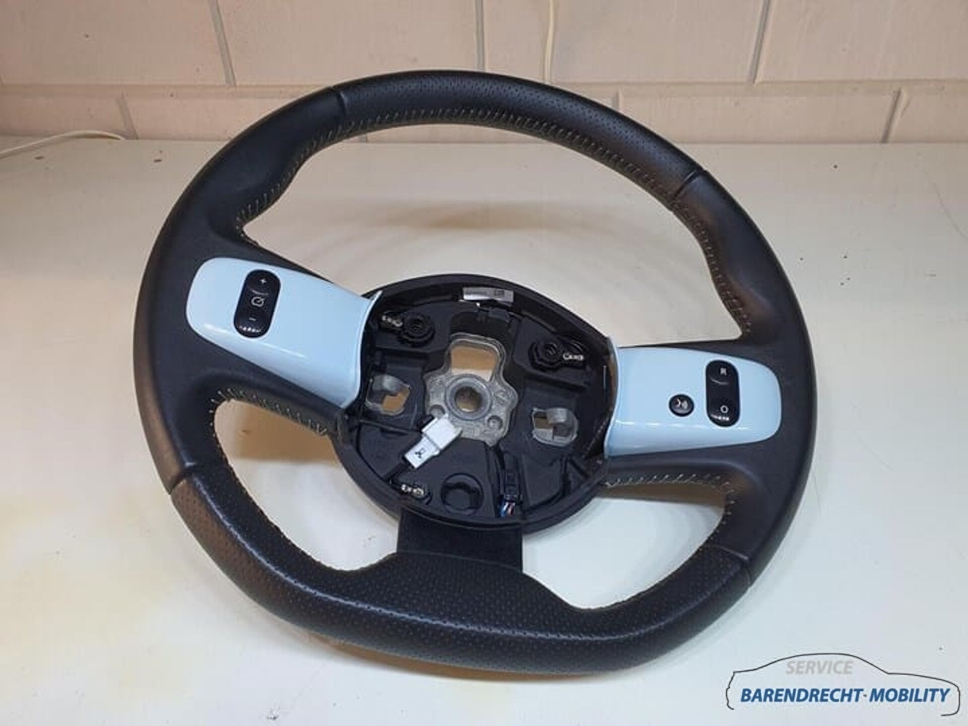Stuurwiel Renault Twingo III 3 leer leder zwart blauw geperf, Renault Group, Gebruikt, Contact.group@renault.com, Renault