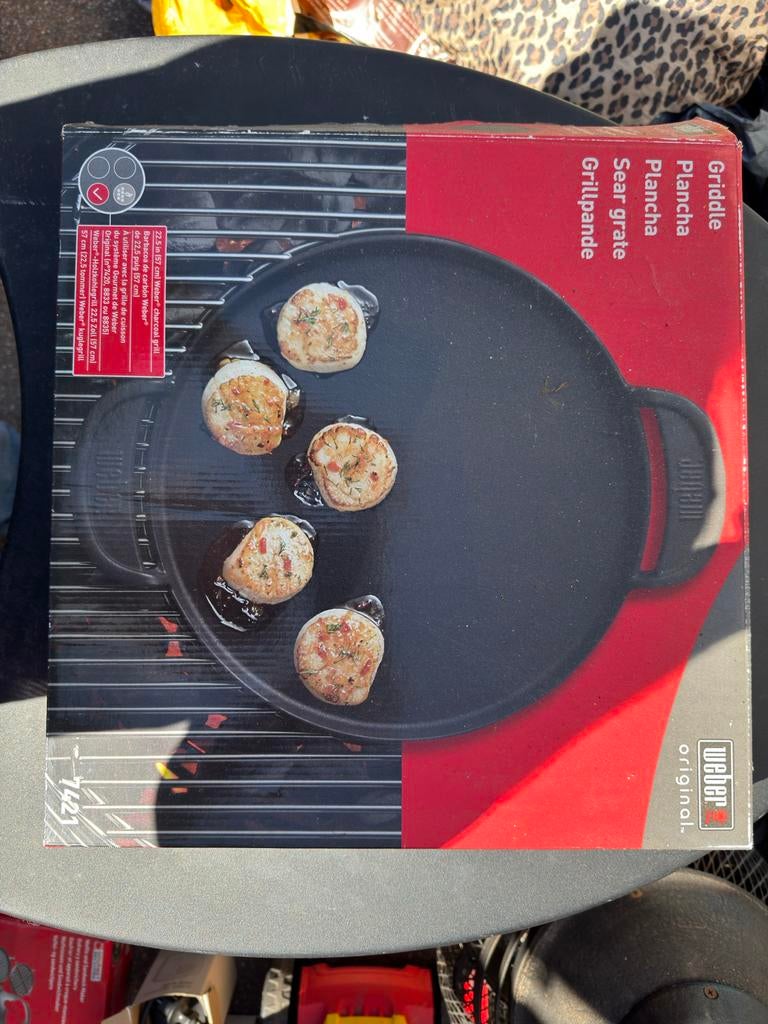Weber Original Gourmet BBQ System Grillplaat Plancha, Ophalen of Verzenden, Nieuw