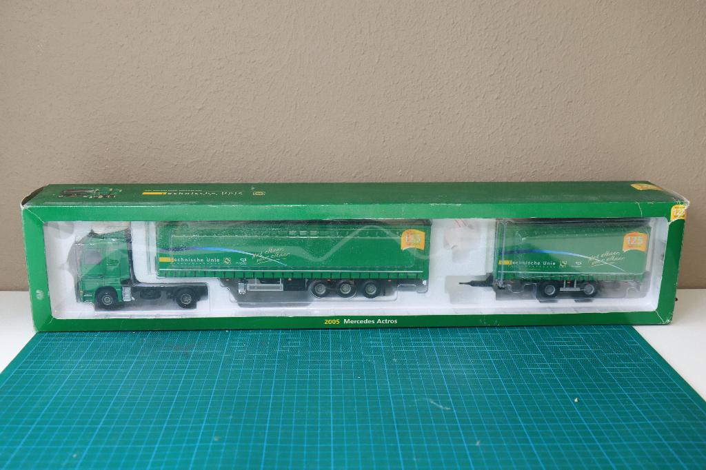Lion Toys Mercedes Actros LZV Technische Unie, Ophalen of Verzenden, Zo goed als nieuw, Bus of Vrachtwagen, Lion Toys