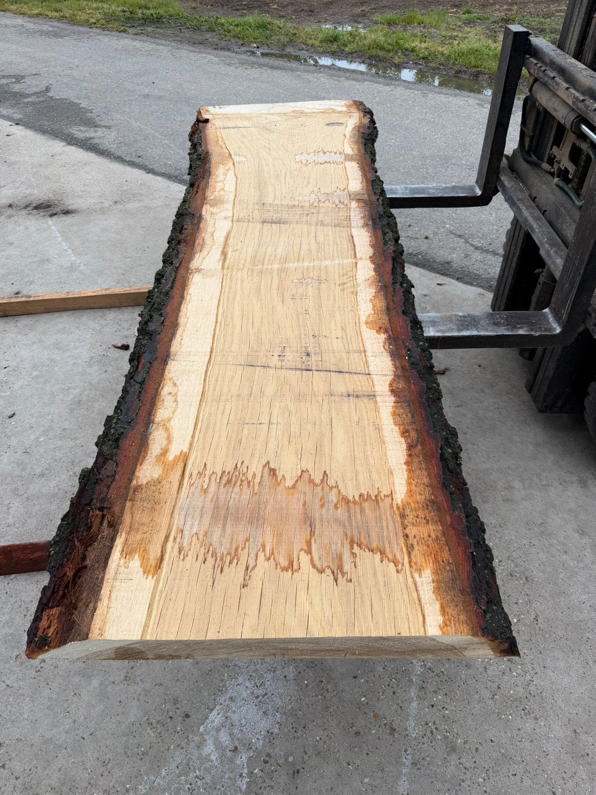 Eiken Schaaldeel 250x60x7cm, Ophalen, Zo goed als nieuw, 250 cm of meer, Balken