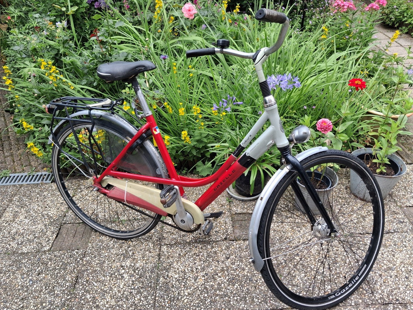 Gazelle damesfiets, Fietsen en Brommers, Fietsen | Dames | Damesfietsen, Ophalen, Terugtraprem, Gazelle, 53 tot 56 cm
