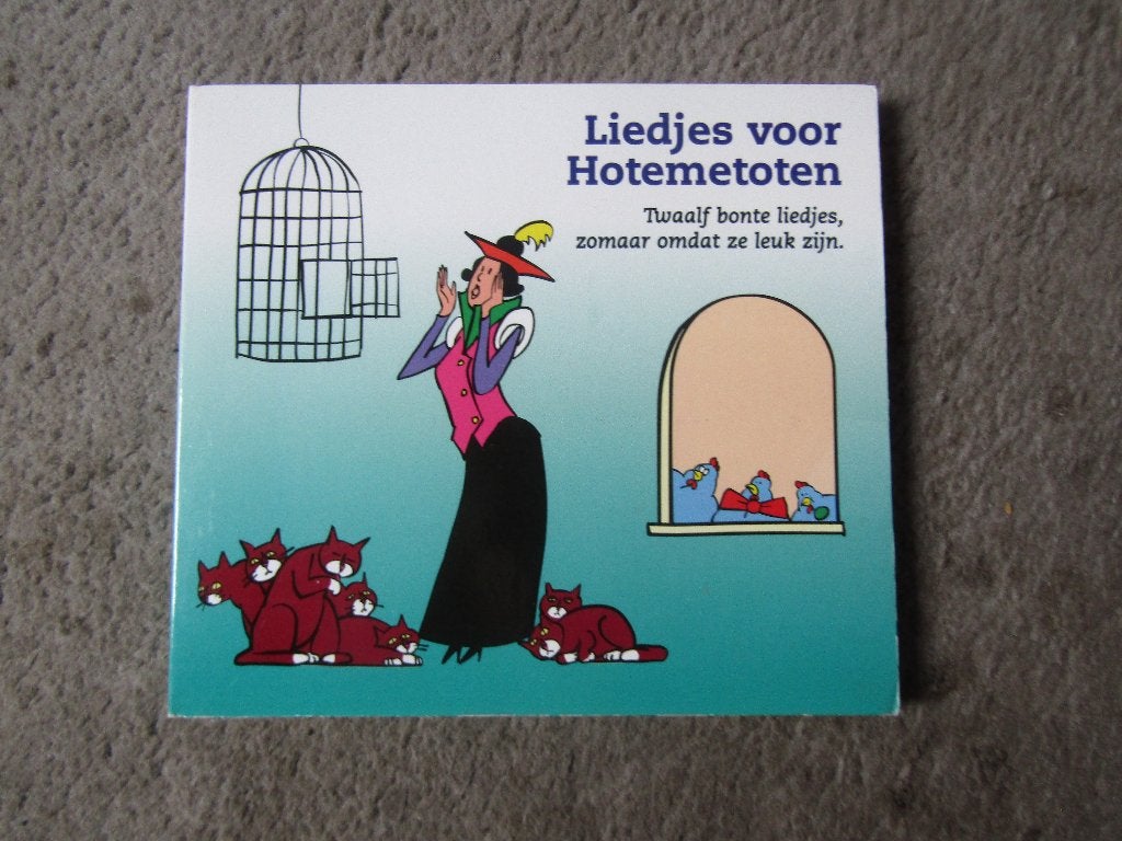 Boek+CD: Liedjes voor hotemetoten, Gebruikt, Overige typen, Ophalen of Verzenden, Inclusief boekje