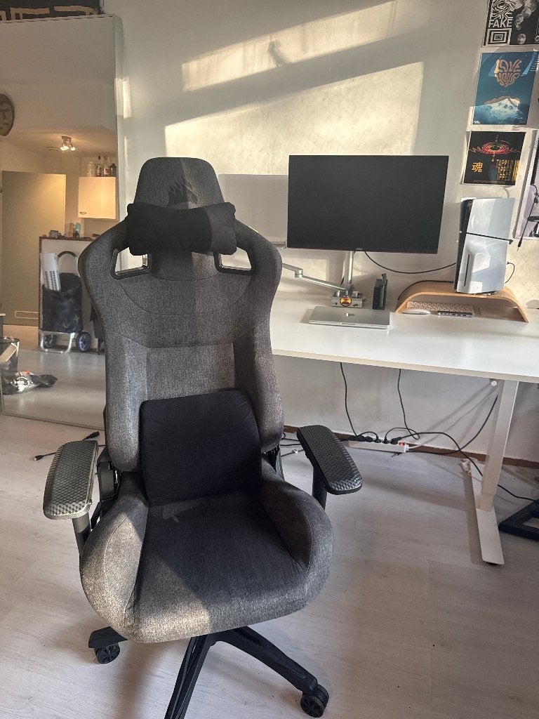 CORSAIR T3 RUSH (2023) Gaming Chair, Ophalen, Zwart, Bureaustoel, Ergonomisch