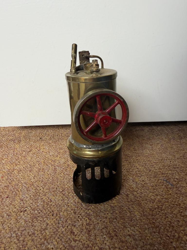Antieke Messing Stoommachine Model, Ophalen of Verzenden