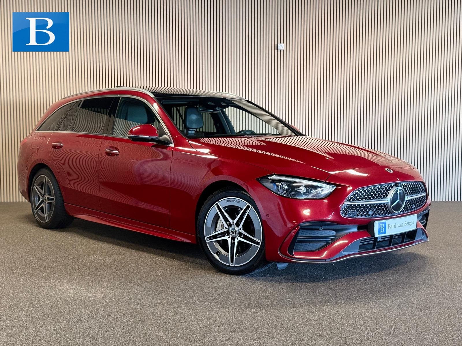 Mercedes-Benz C-Klasse Estate 220D AMG STYLING-PANORAMA-MEMO, Auto's, Achterwielaandrijving, 4 cilinders, Origineel Nederlands