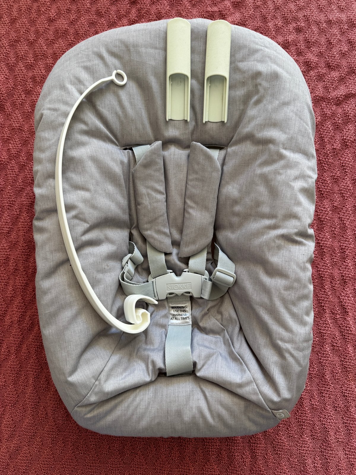 Stokke Tripp Trapp Newborn Set grijs inclusief accessoires, Kinderen en Baby's, Ophalen of Verzenden, Gebruikt, Meegroeistoel
