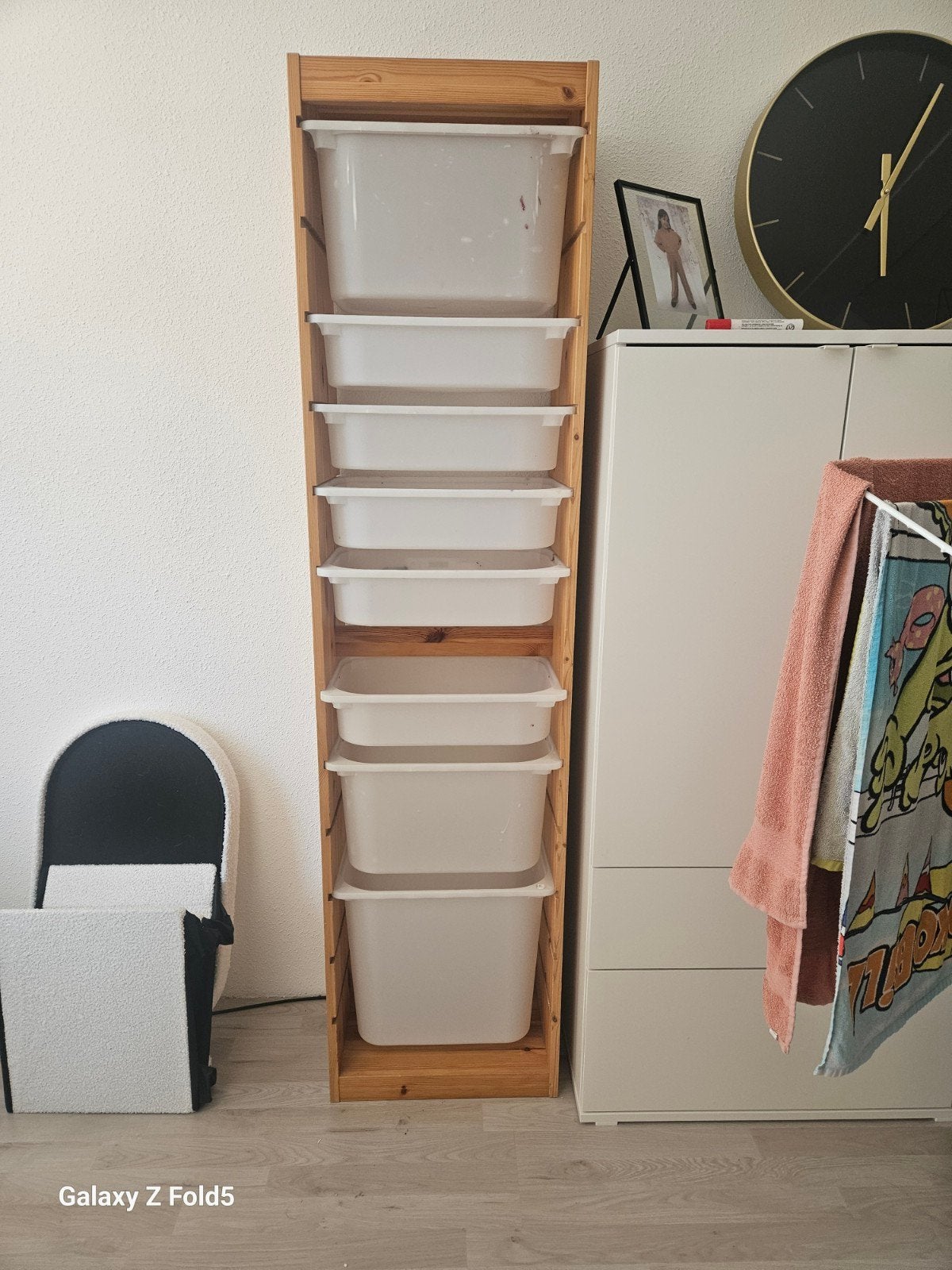 Ikea kast met 8 bakken - ideaal voor knutselspullen, Ophalen, Gebruikt