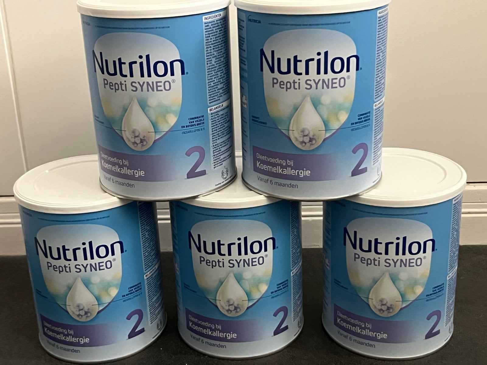5x Nutrilon Pepti SYNEO 2 Dieetvoeding bij Koemelkallergie, Kinderen en Baby's, Babyvoeding en Toebehoren, Ophalen of Verzenden