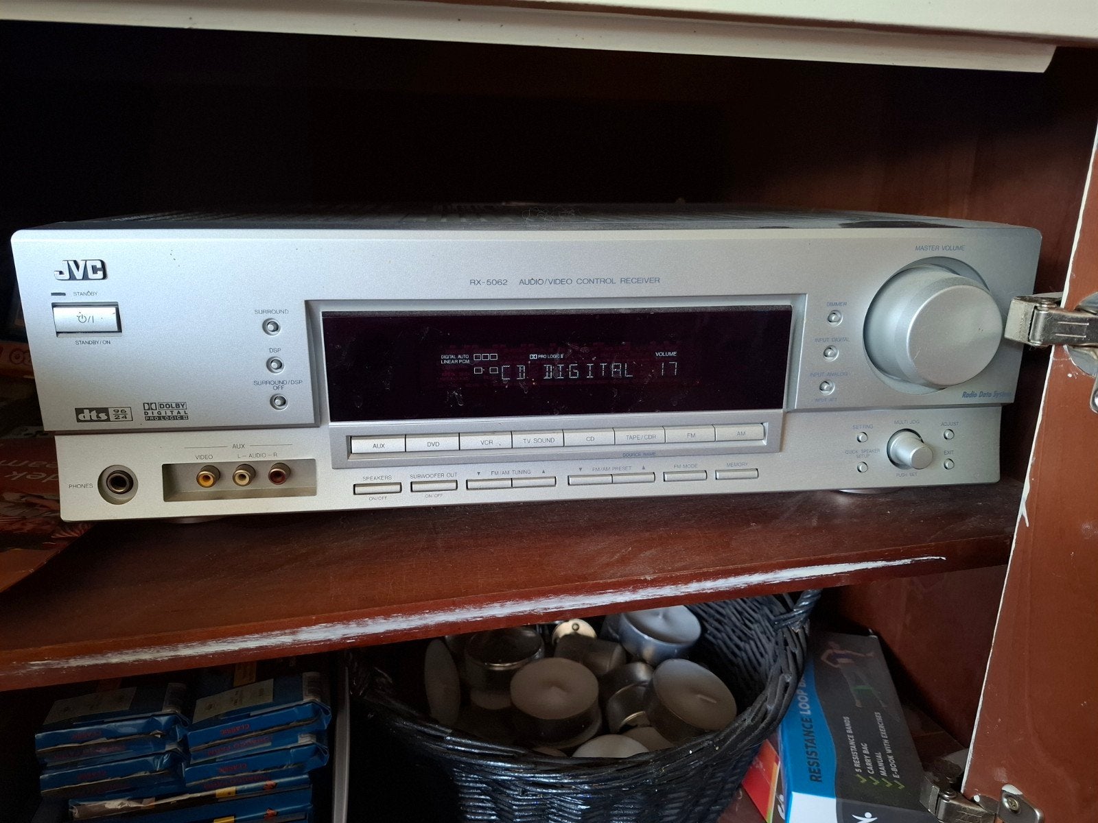JVC RX-5052 Audio/Video Control Receiver met JBL Subwoofer, Ophalen, Gebruikt, Subwoofer, JBL