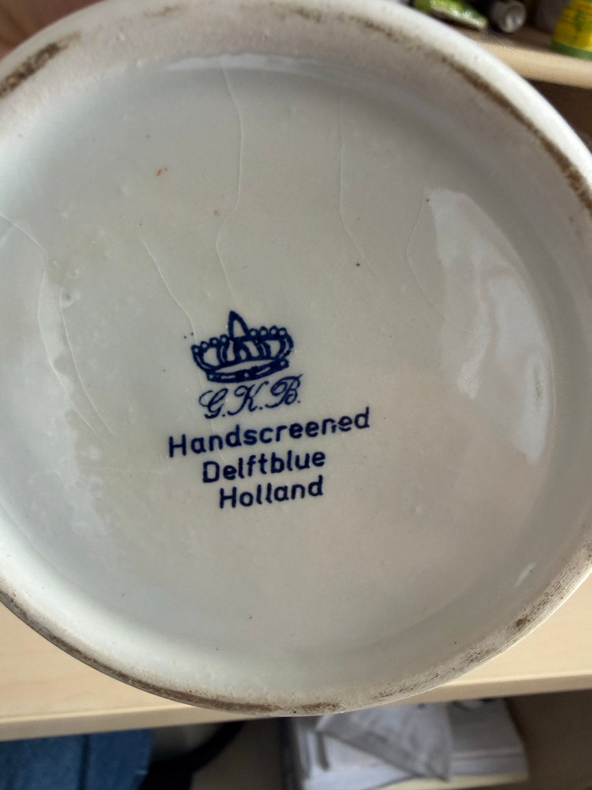 Set van 4 Delfts Blauw en polychroom Heineken bierpullen, Ophalen