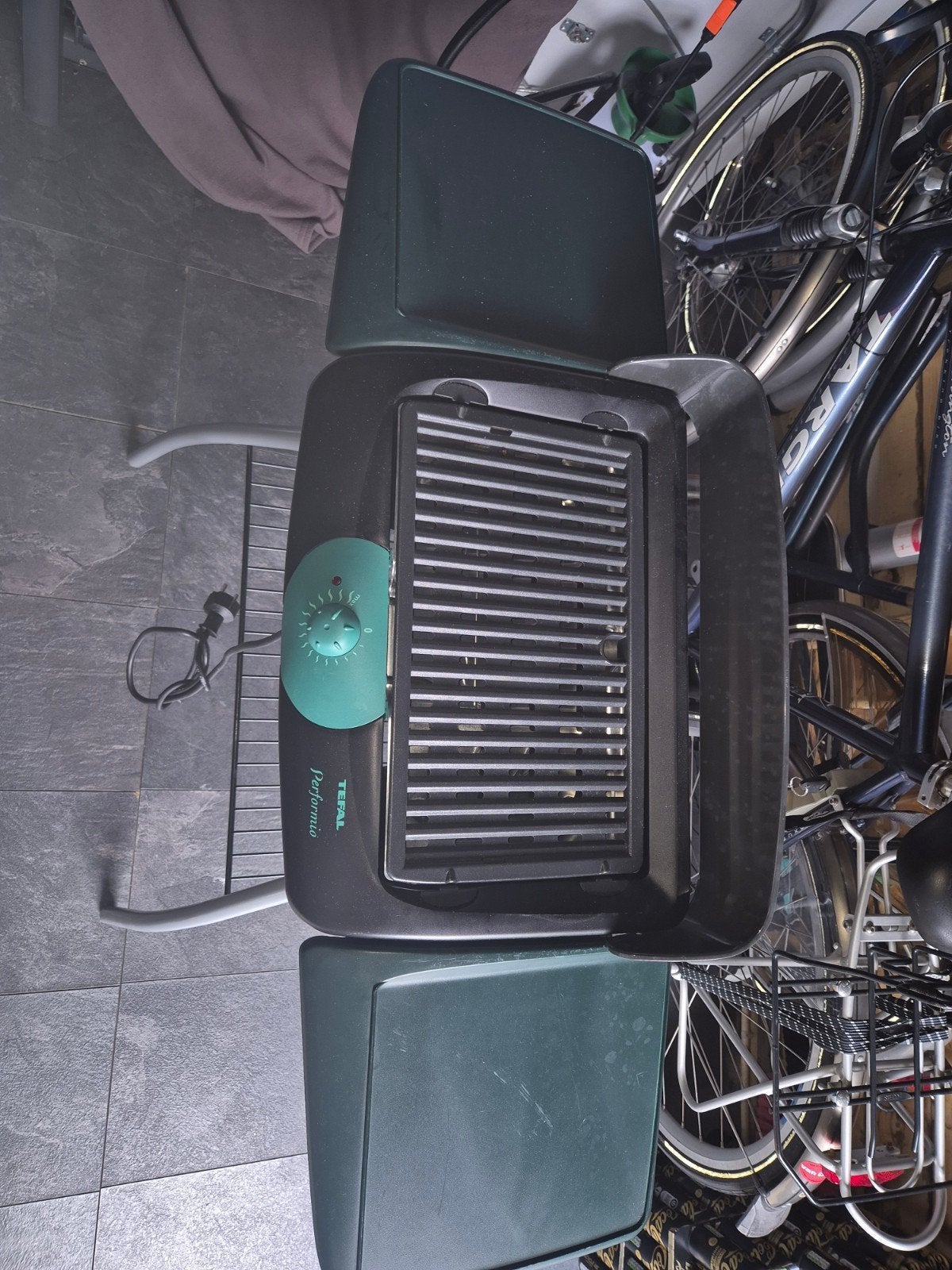 Tefal Performio elektrische barbecue met standaard, Ophalen of Verzenden, Gebruikt, Tefal