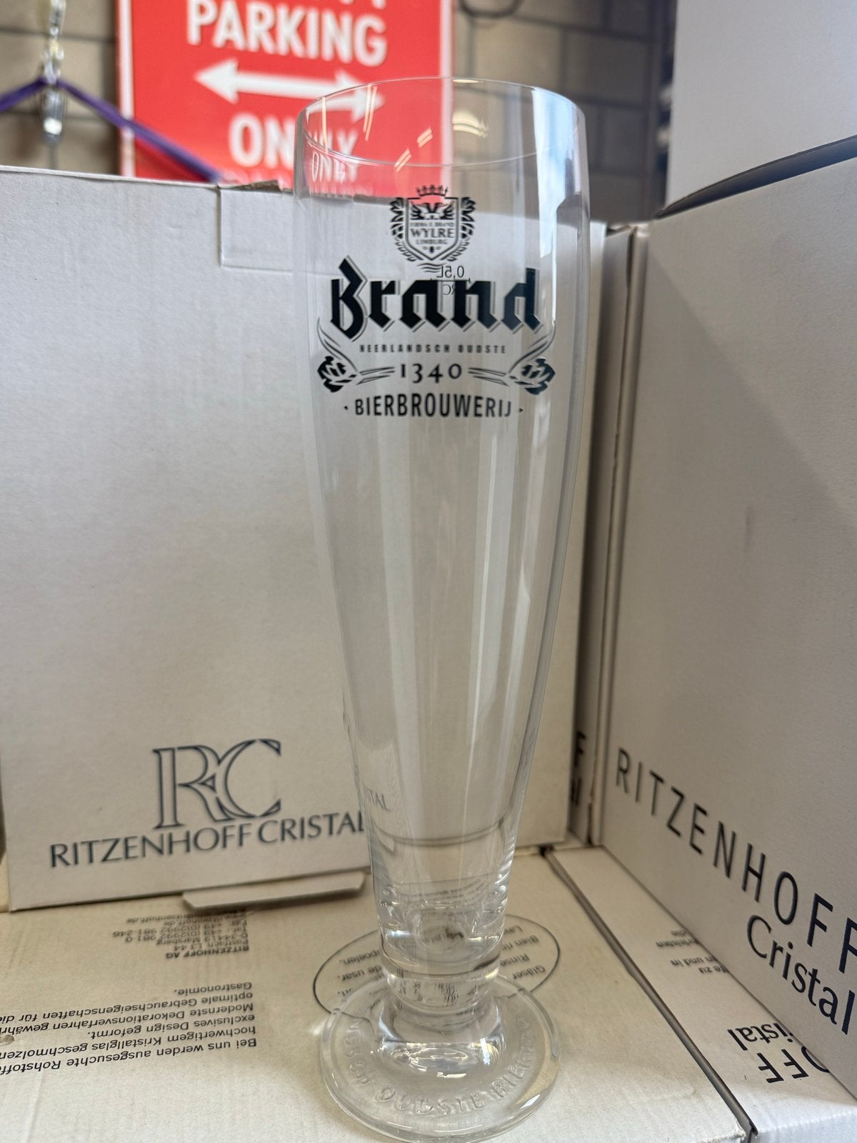 Set van 6 Brand Bierglazen - 0.5L Pokal, Verzamelen, Biermerken, Ophalen of Verzenden, Nieuw, Glas of Glazen, Brand
