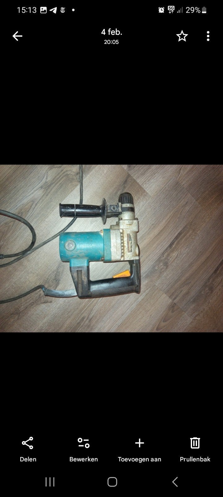 Makita HR2010 Boorhamer - 600W, Gebruikt, Doe-het-zelf en Verbouw, Gereedschap | Boormachines, Boor- en/of Breekhamer, Ophalen of Verzenden