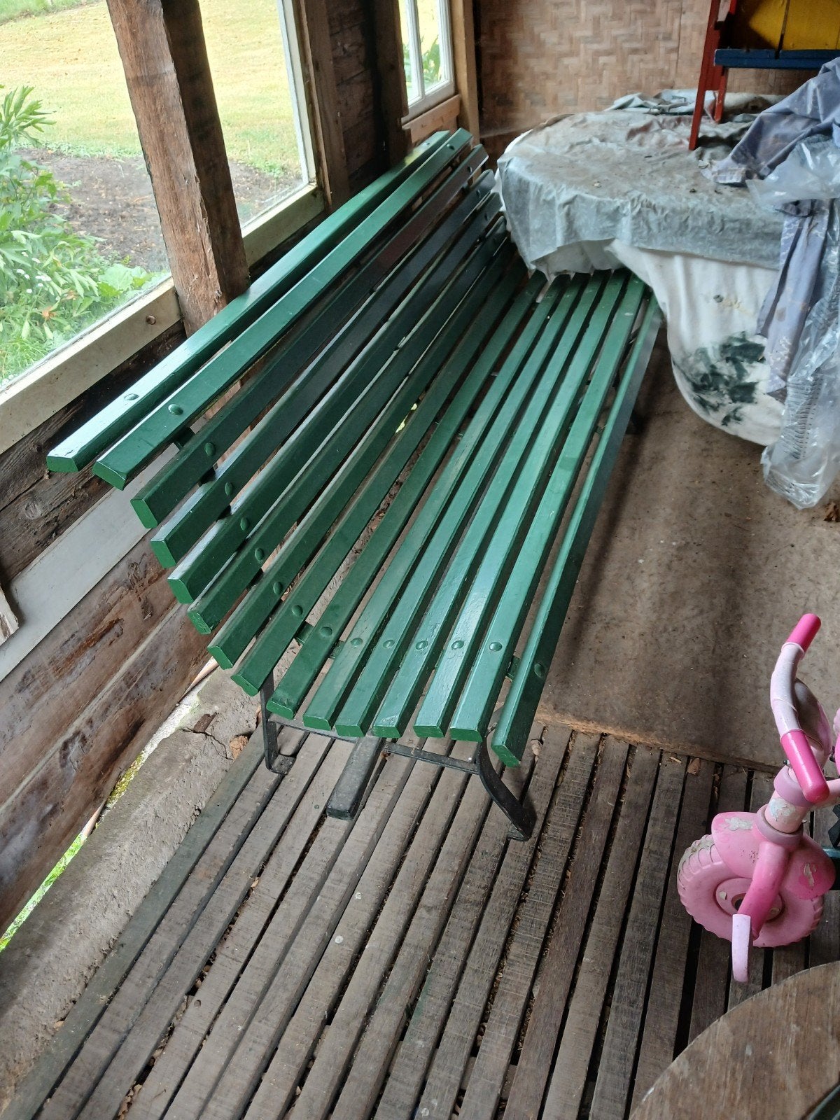 tuinbank, Ophalen, Zo goed als nieuw, Hout