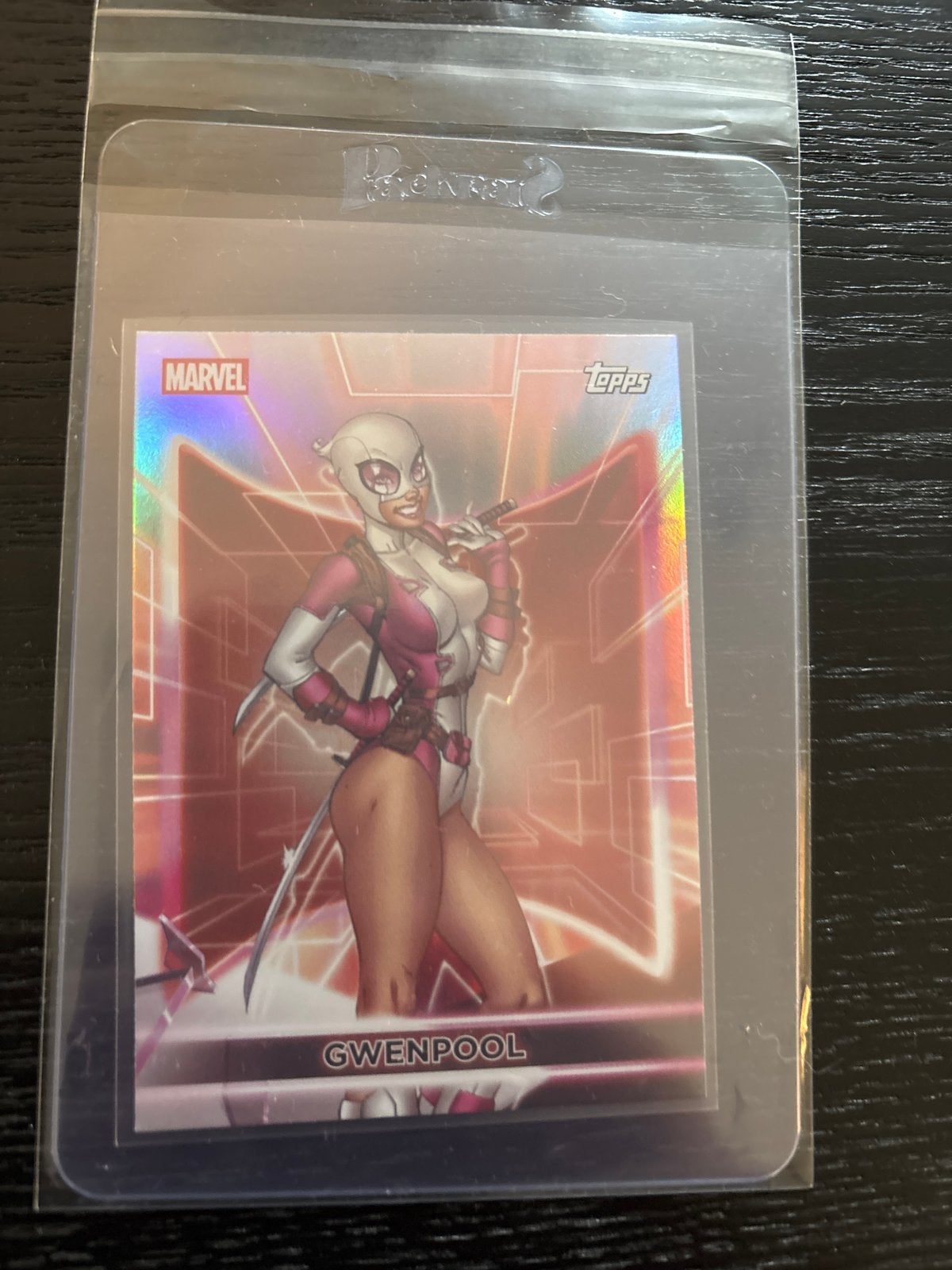 Marvel Topps Gwenpool Foil Kaart, Ophalen of Verzenden, Zo goed als nieuw, Losse kaart, Foil