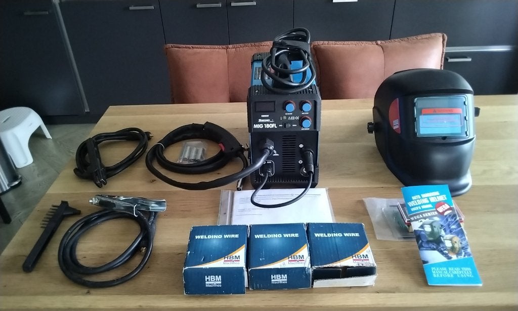Mini mig/mag +electrode lasapparaat, Ophalen, Nieuw, 150 tot 250 ampère, Co2