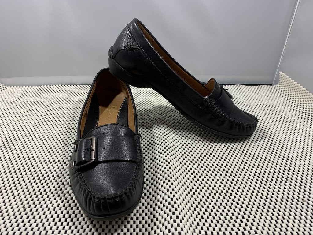 Clarks active air, maat 38 zwarte mocassins, Zwart, Ophalen of Verzenden, Zo goed als nieuw, Espadrilles of Moccasins