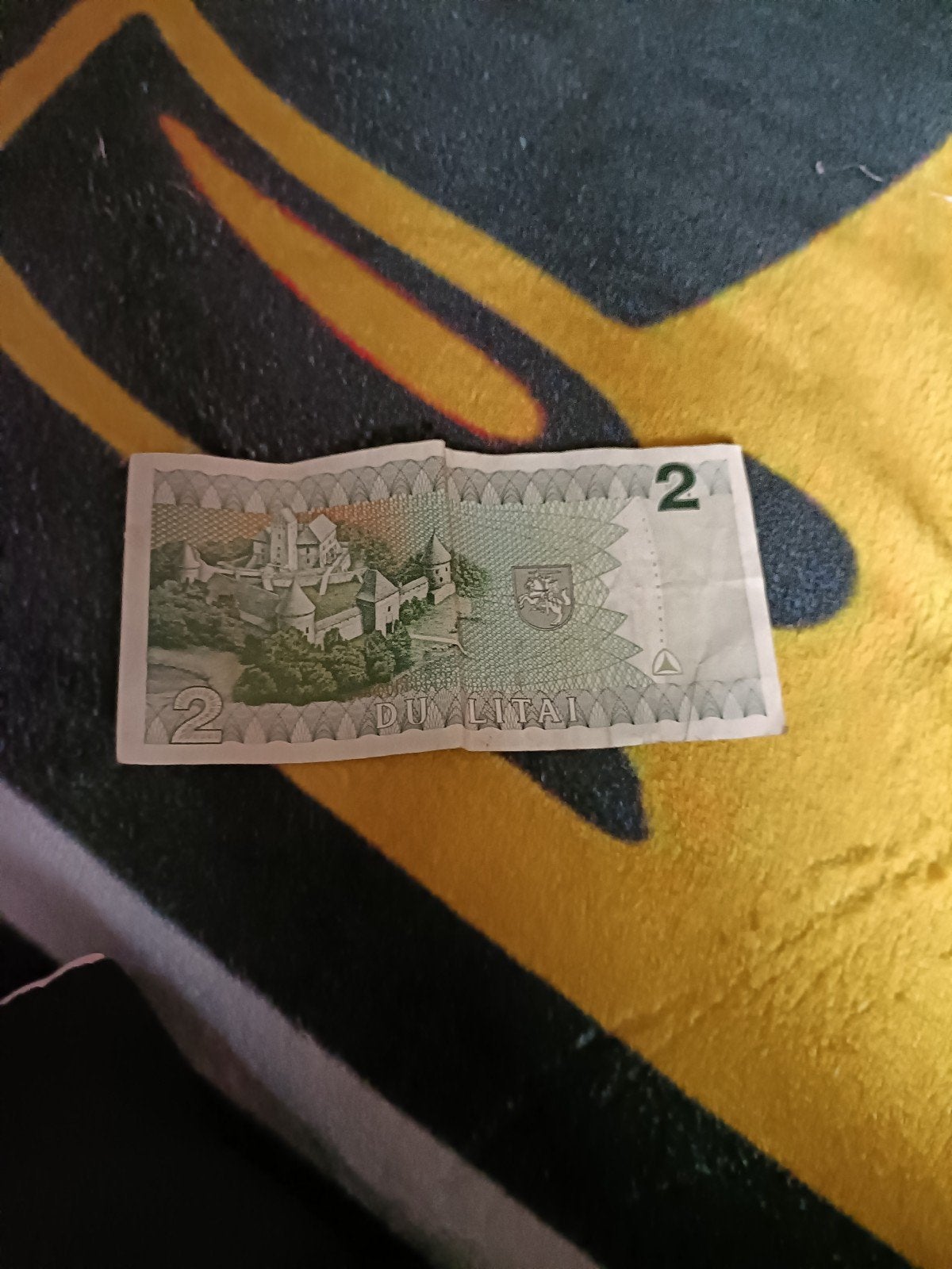 Litouwse 2 Litas bankbiljet uit 1993, Ophalen, Overige landen, Los biljet