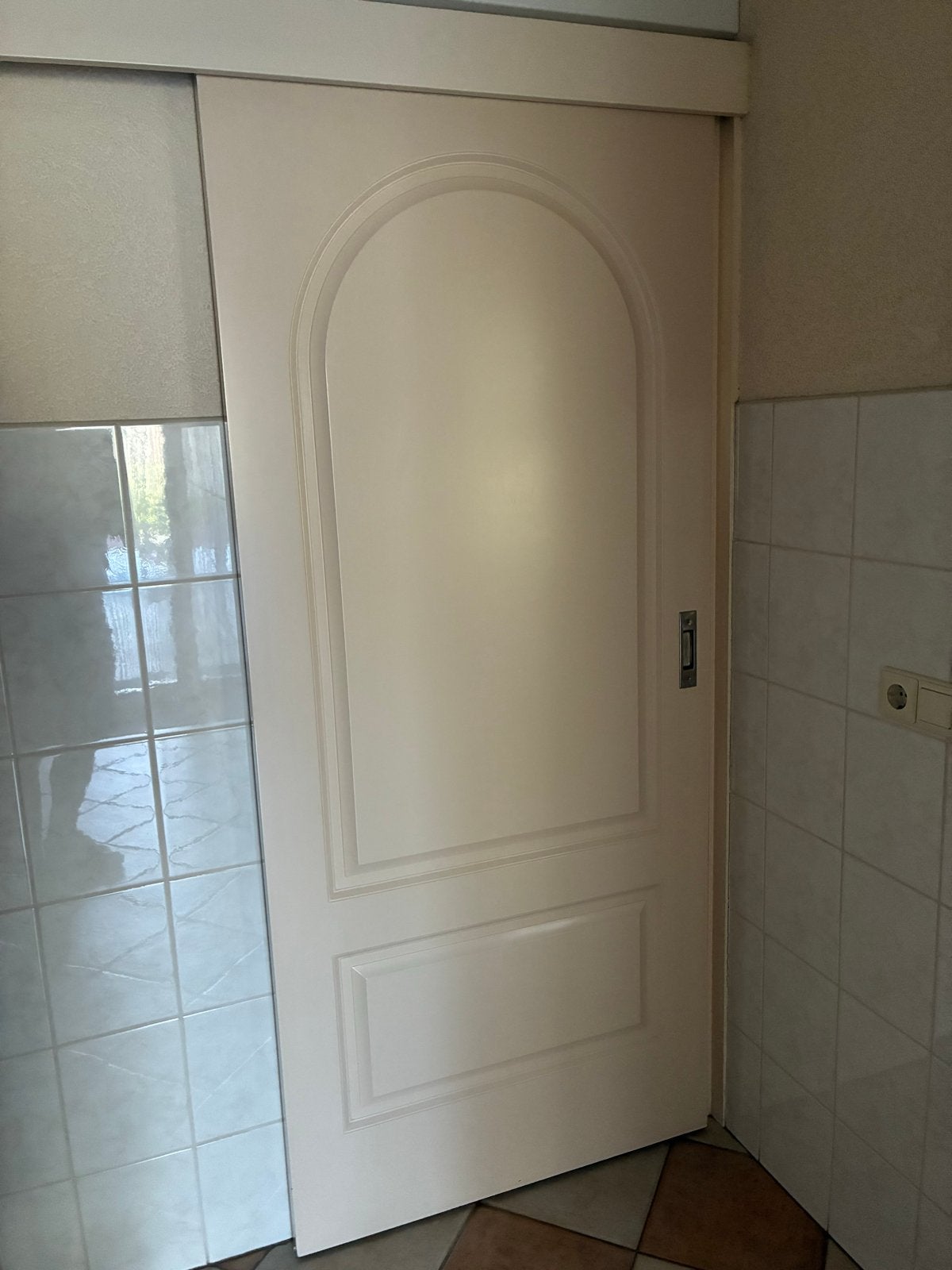 Schuifdeur met boogdetail, Ophalen, Gebruikt, 80 tot 100 cm, Binnendeur