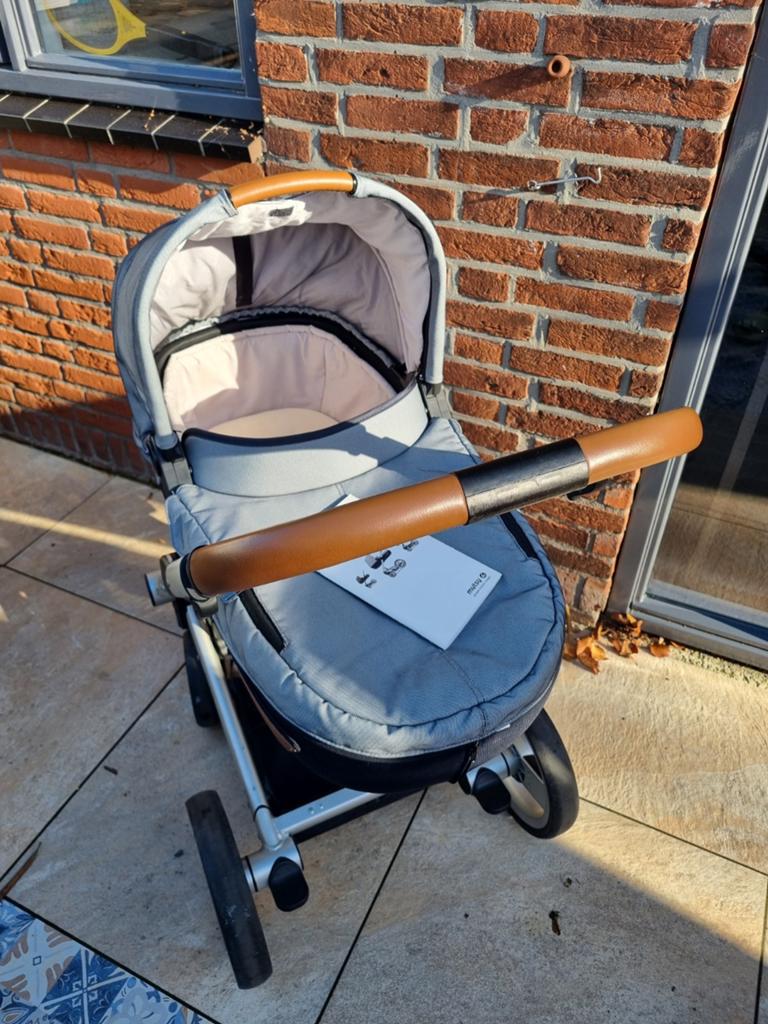 Kinderwagen Mutsy Urban Nomad, blauw- wit, Ophalen, Gebruikt, Mutsy
