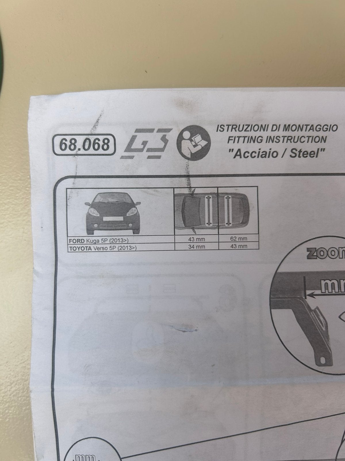 Dakdragers toyota verso of ford kuga, Ophalen, Gebruikt