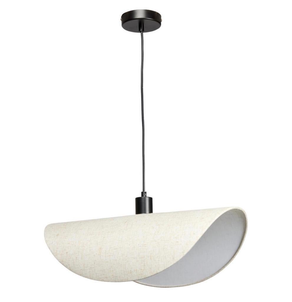 Moderne Hanglamp Greige nieuw 2x, Ophalen of Verzenden, Nieuw, Stof, 75 cm of meer