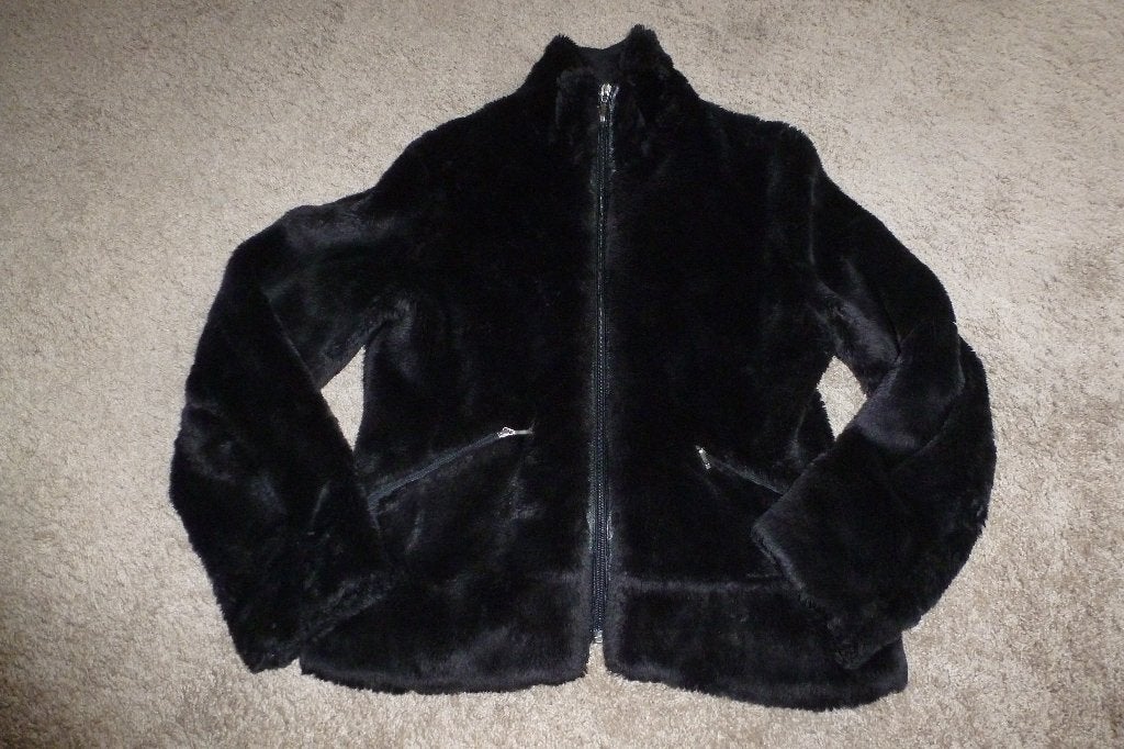 NIEUW 1 super mooi bont jasje zwart met 2 voorzakken maat M, Ophalen of Verzenden, Nieuw, Maat 38/40 (M), Zwart