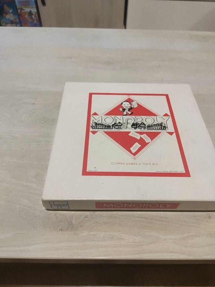 Vintage Monopoly Bordspel - Clipper Games & Toys B.V., Gebruikt, Onbekend, raadpleeg de verpakking voor details, Onbekend, raadpleeg de verpakking voor details