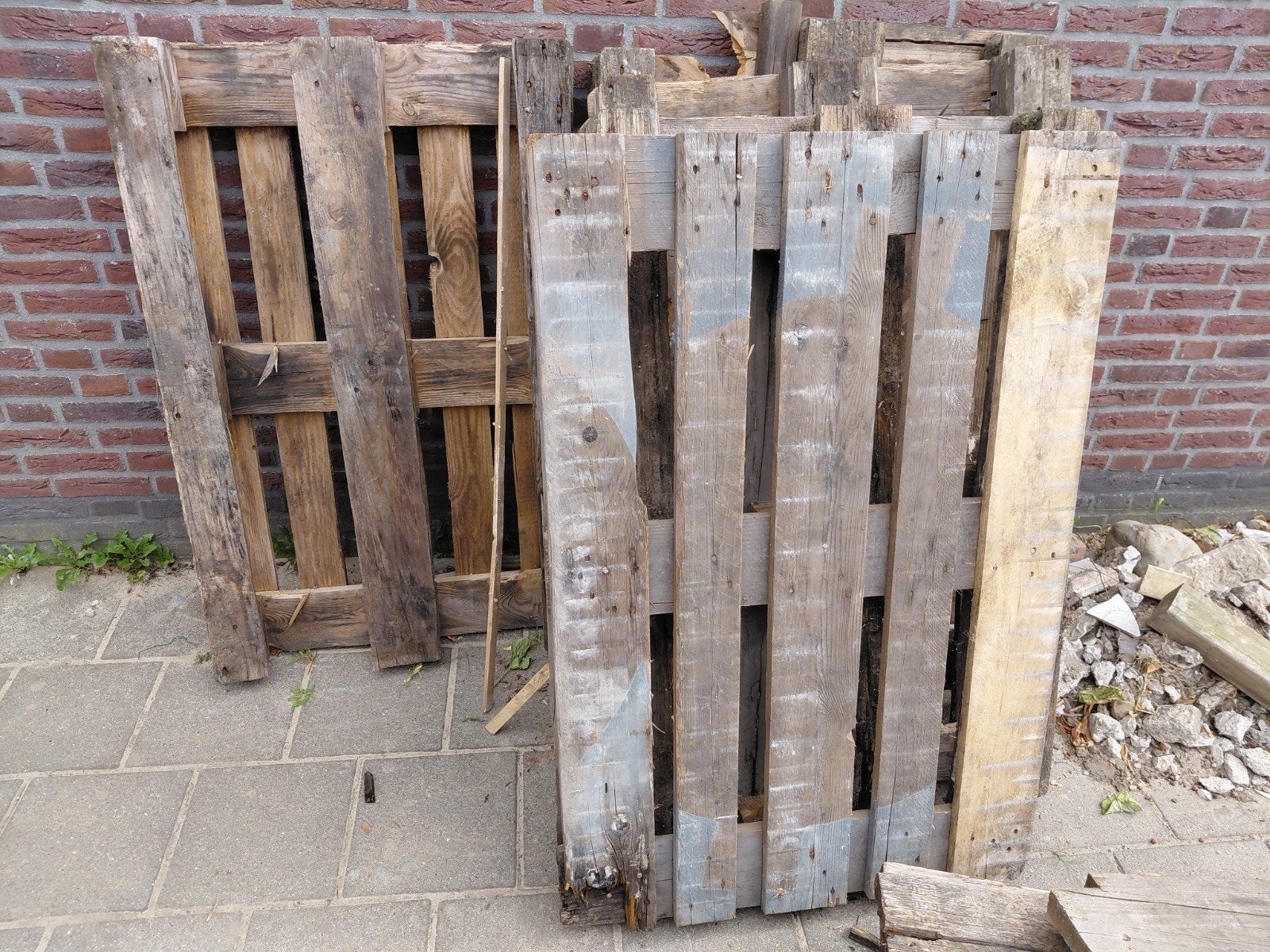 pallets/ stookhout, Ophalen, Hout, Minder dan 3 meter, 1 tot 2 meter