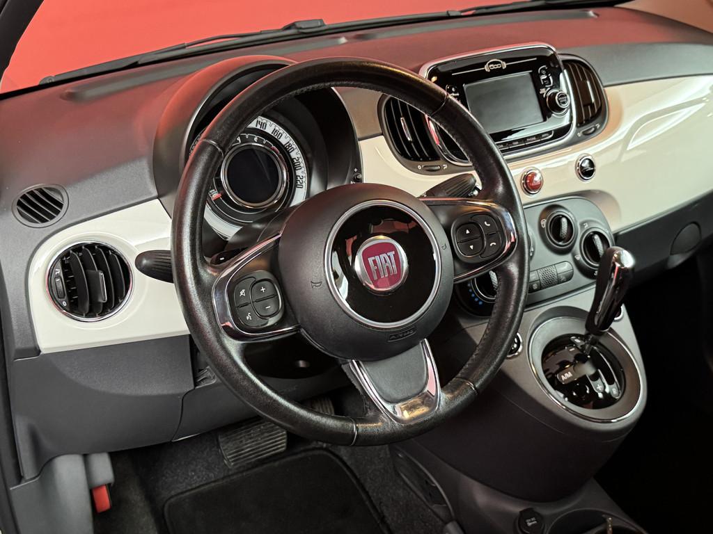 Fiat 500 0.9 TwinAir Turbo Popstar | Automaat | Nap! | Airco, Auto's, Fiat, Stof, Gebruikt, Wit, Origineel Nederlands