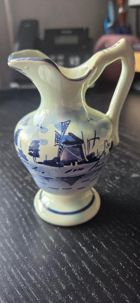 Klein kannetje, handbeschilderd, molen, Delft stijl, Ophalen
