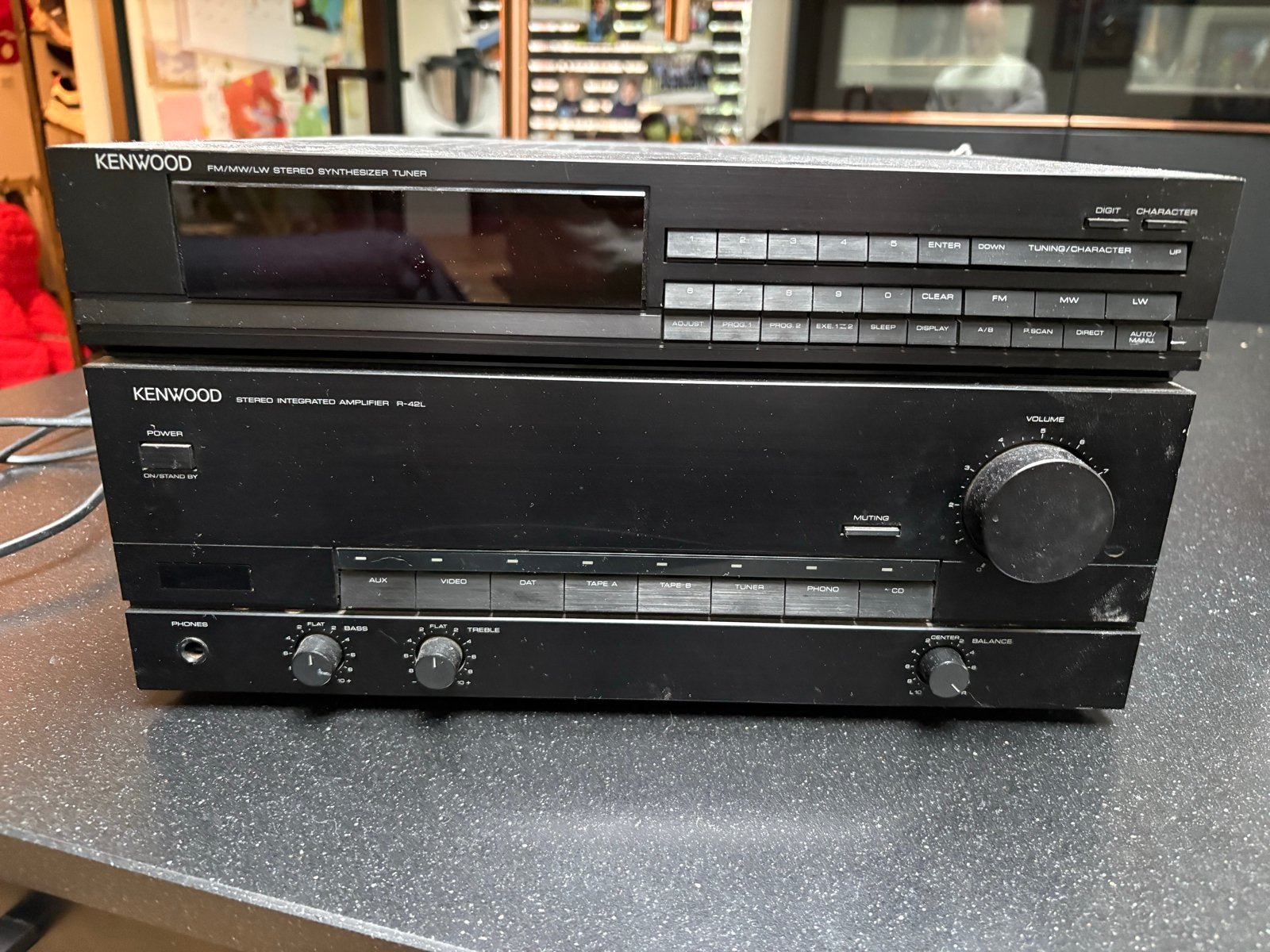 Kenwood Stereo Geïntegreerde Versterker en Tuner, Audio, Tv en Foto, Ophalen of Verzenden, Gebruikt, Tuner of Radio, Losse componenten
