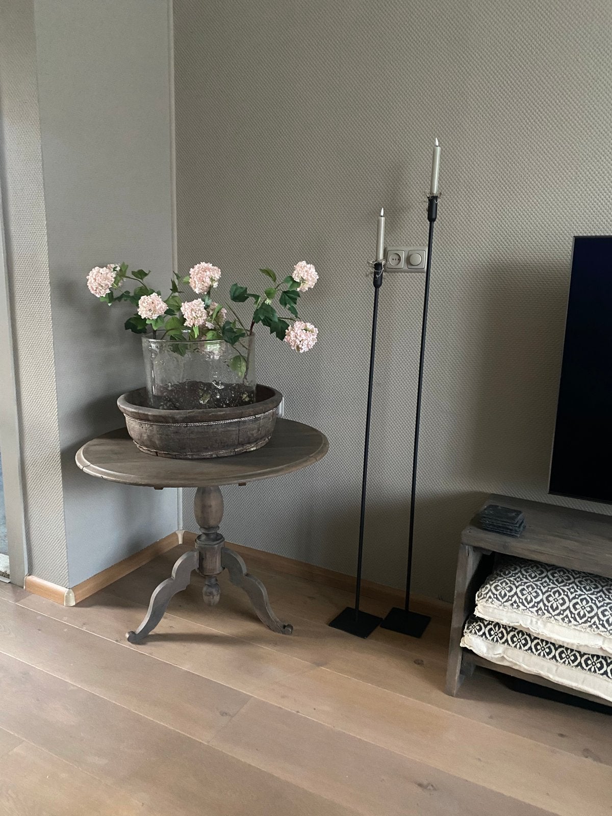 Rond wijntafeltje, ca. 80 cm diameter, Ophalen, Gebruikt, Rond, 50 tot 100 cm