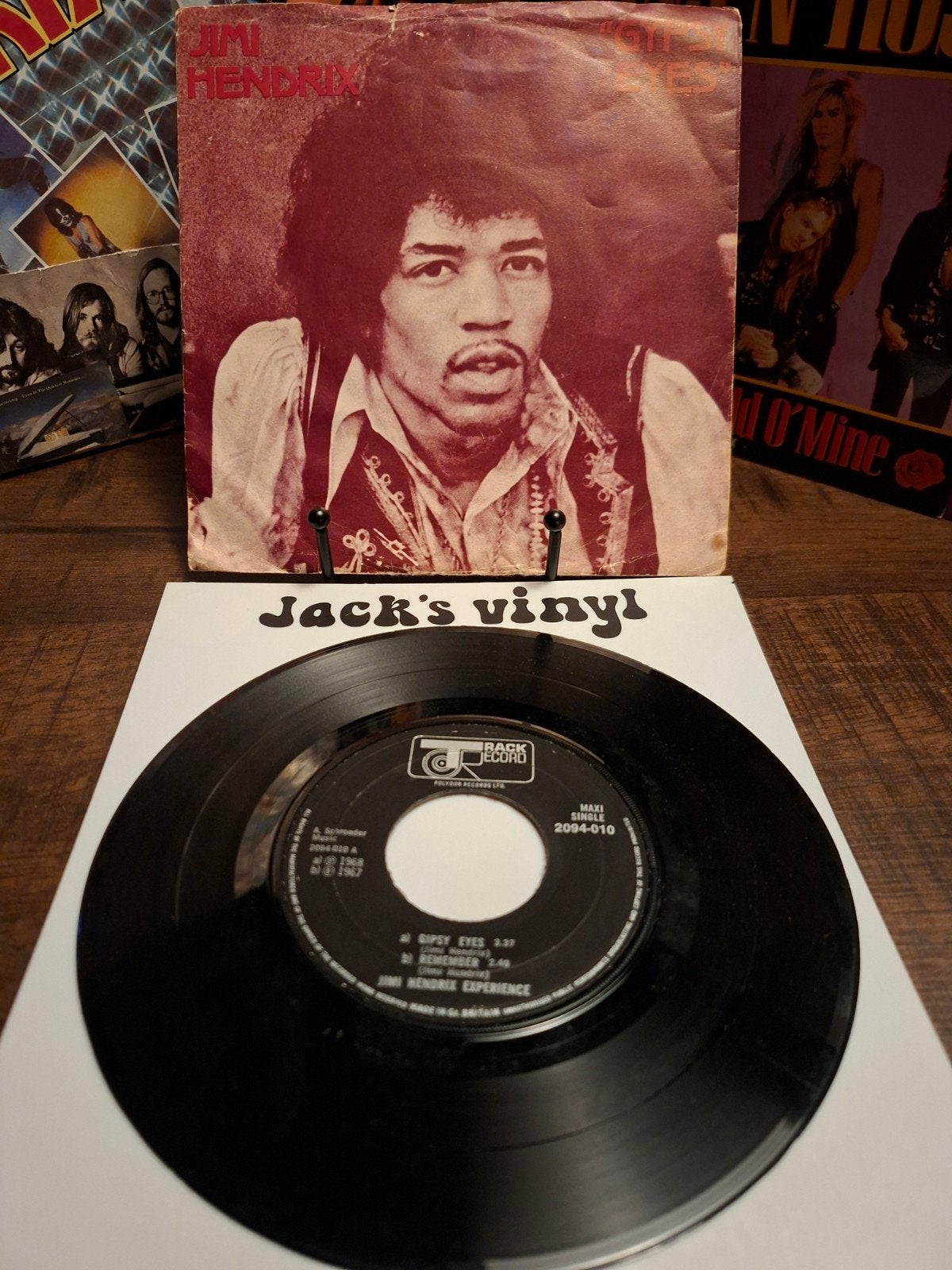 Jimi Hendrix Experience - Gypsy Eyes   e.p. .1971, Beschermende buitenhoes, Gebruikt, 7 inch, Ophalen of Verzenden