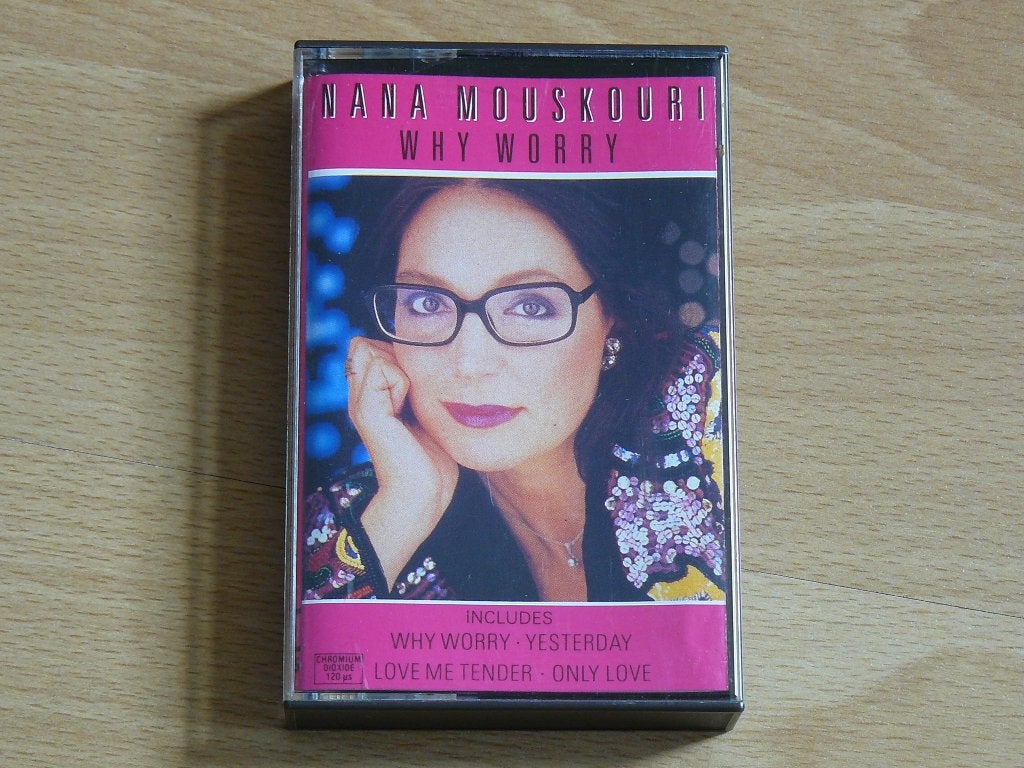 cassettebandje Nana Mouskouri - Why worry, Cd's en Dvd's, Cassettebandjes, Verzenden, Gebruikt, Pop, 1 bandje