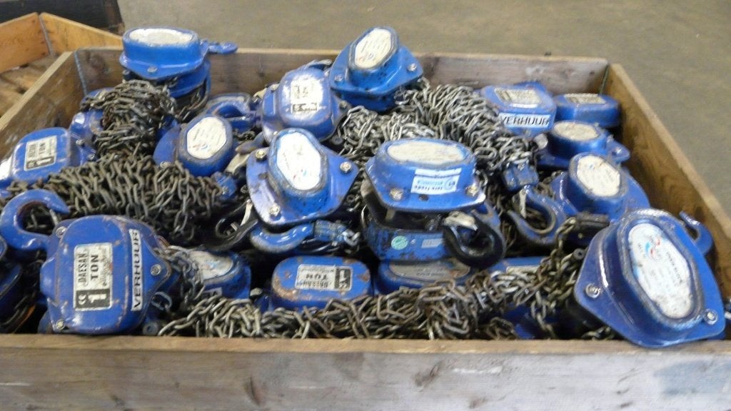 Ketting takel diverse modellen, Ophalen, Gebruikt, Handmatig
