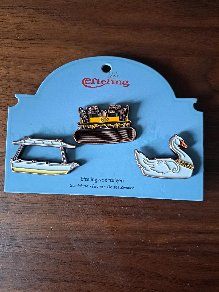 efteling pin Voertuigen set 2, Verzamelen, Efteling, Ophalen of Verzenden, Nieuw, Button of Speldje