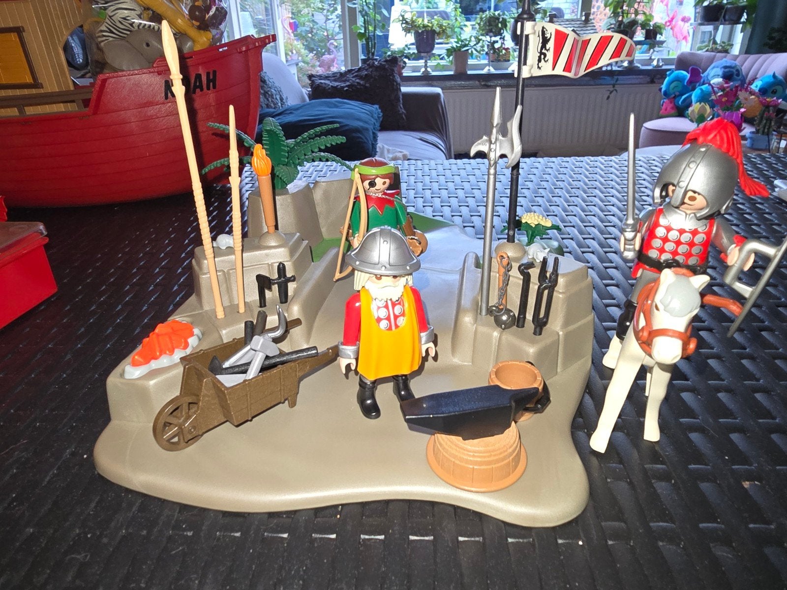 Playmobil ridders en accessoires, Ophalen, Gebruikt