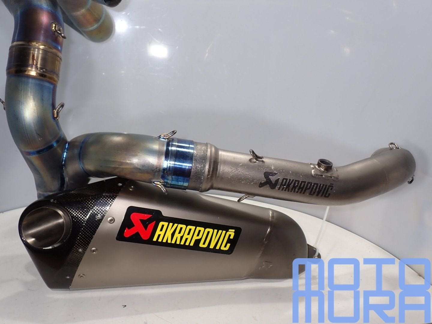 Akrapovic SBK uitlaat voor de Ducati Panigale 1199 RS 2012 -, Gebruikt, -, -, Ophalen of Verzenden