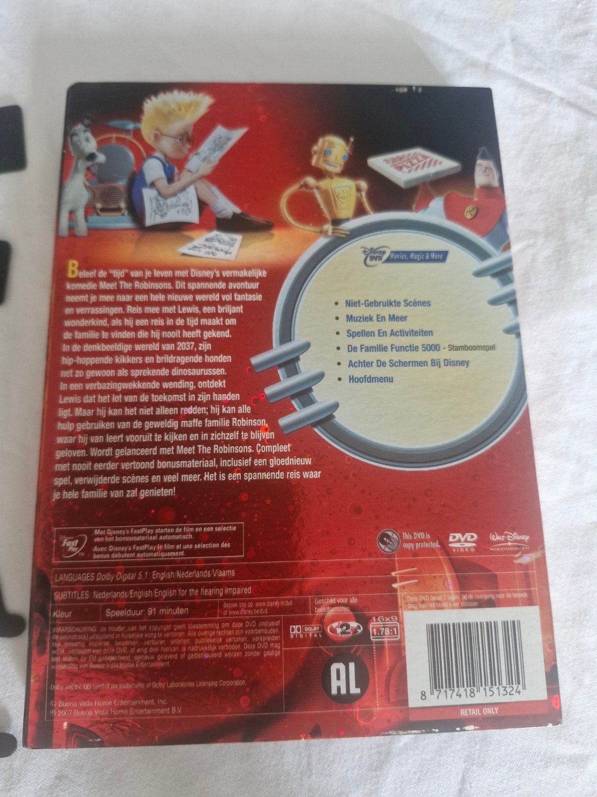 Meet the Robinsons + slipcover, Gebruikt, Animatie, Nederlands, Ophalen of Verzenden