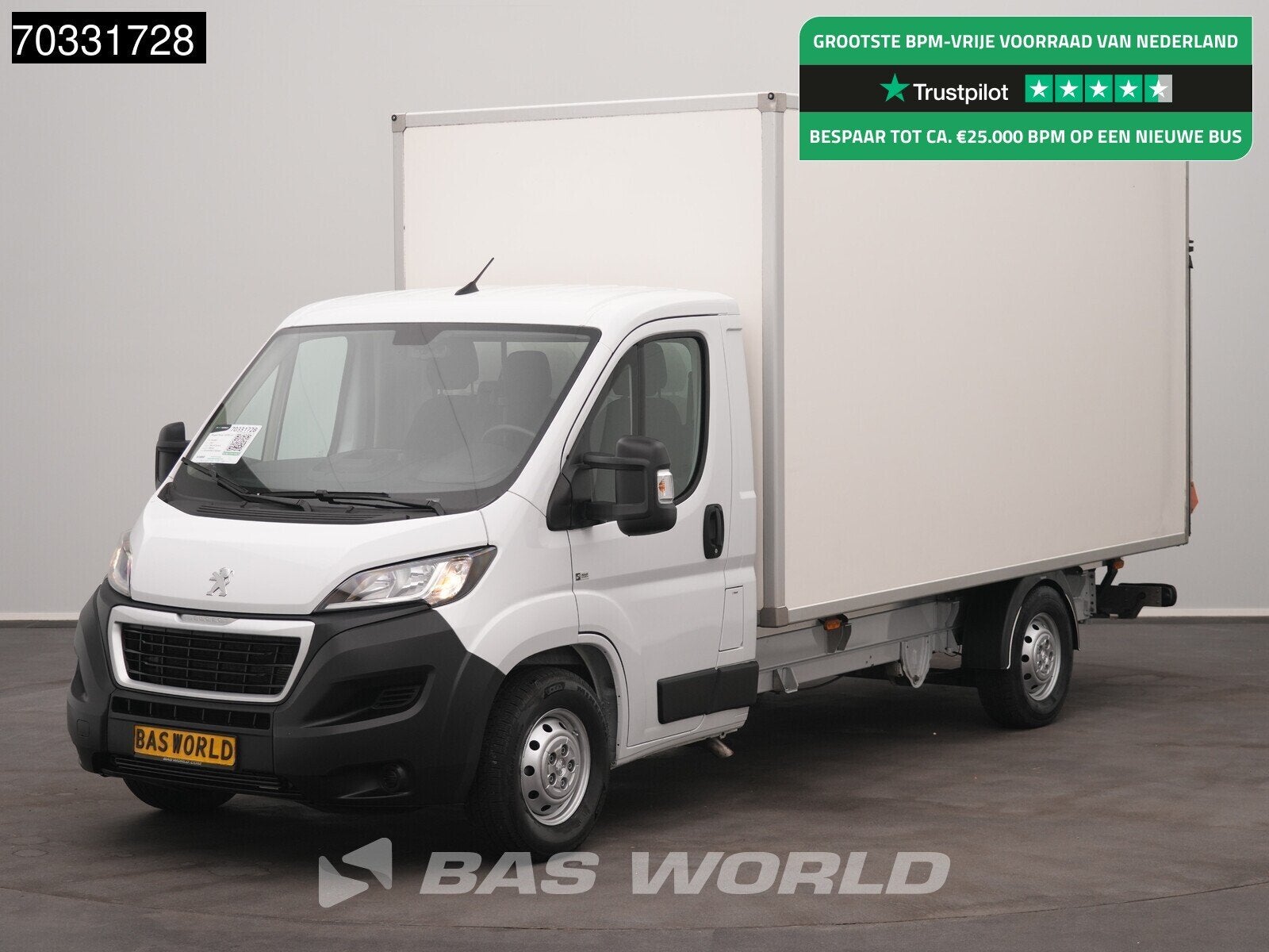 Peugeot Boxer 165PK Laadklep Bakwagen Airco Cruise Camera St, Cruise Control, Stof, Gebruikt, Euro 6