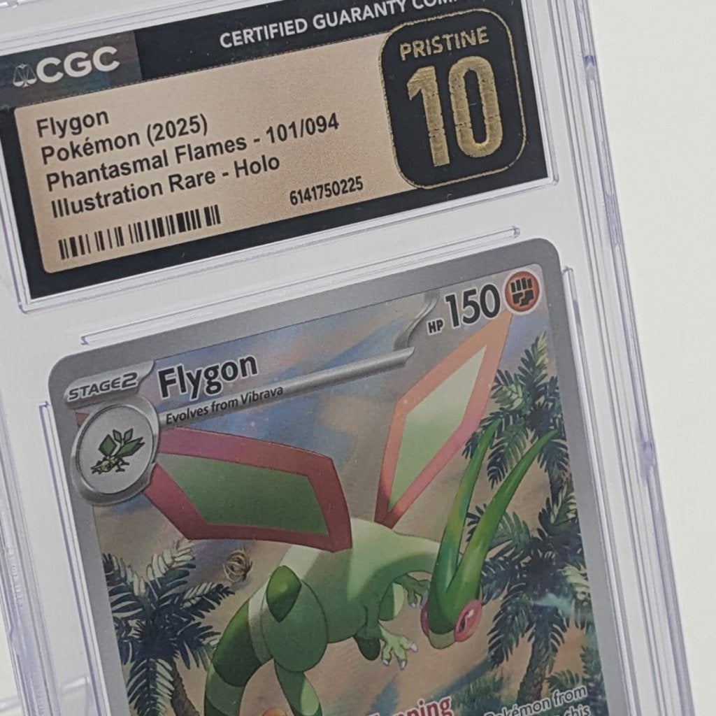 Flygon 101 Phantasmal Flames Pokemon kaart GCG Pristine 10, Zo goed als nieuw
