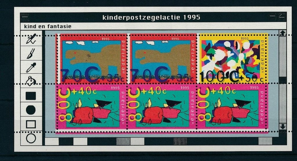 NVPH 1661: Kinderzegel blok, Ophalen of Verzenden, Na 1940, Postfris