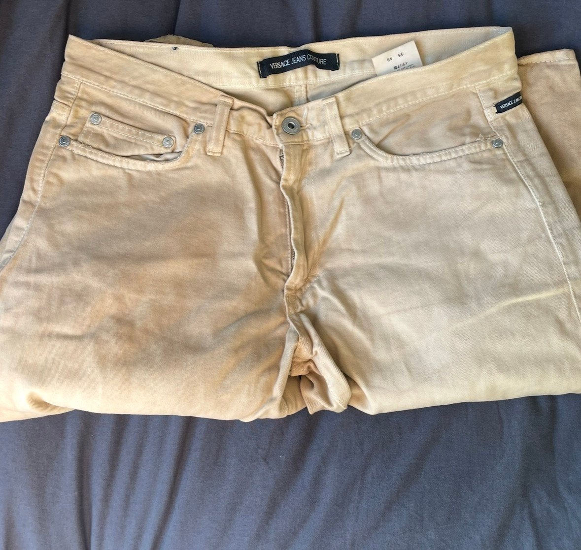 Versace broek maat 35/49 valt als 34/34 ongeveer, Ophalen of Verzenden, Zo goed als nieuw, Zwart, W33 - W34 (confectie 48/50)