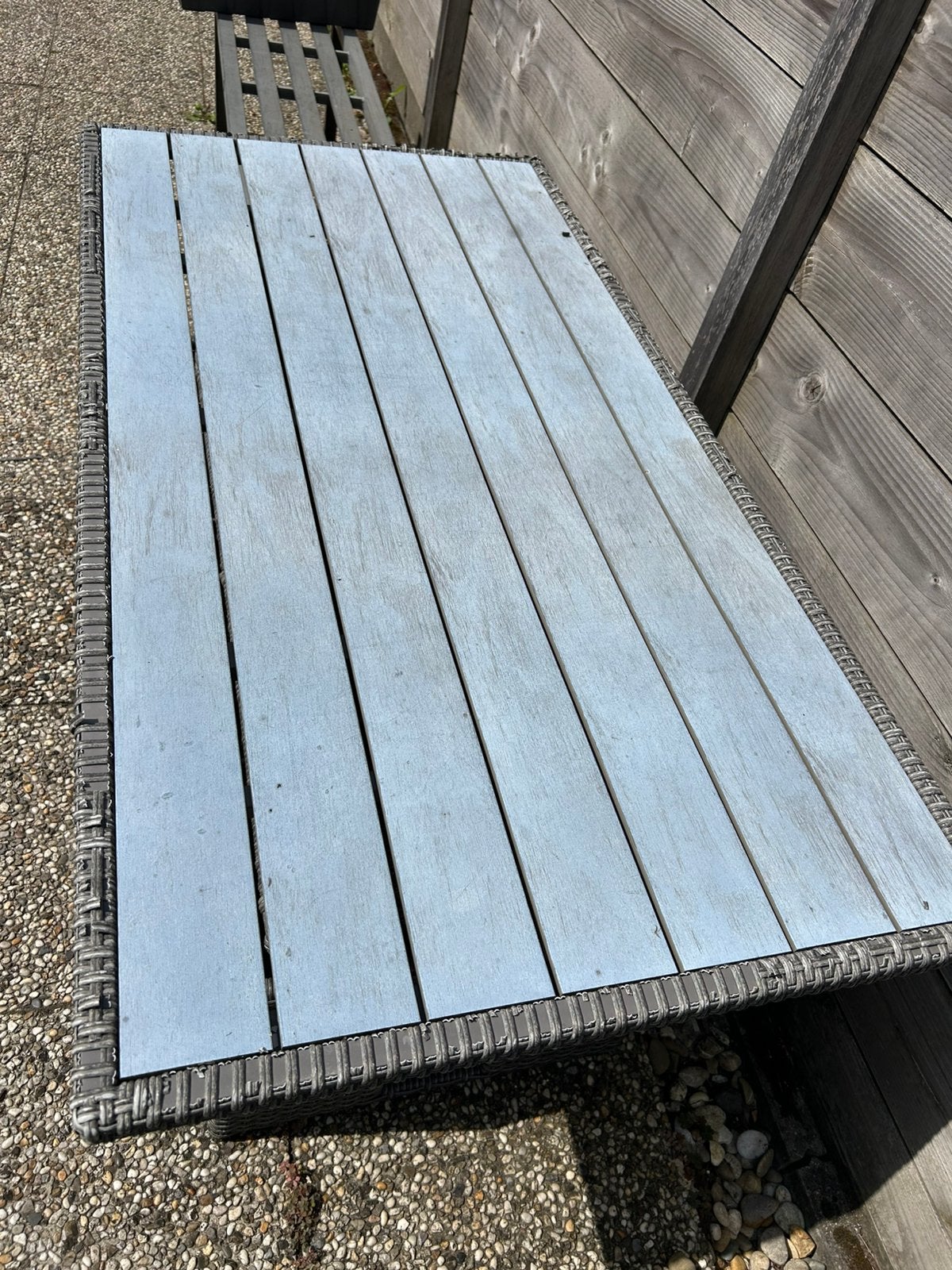 Tuintafel verstelbaar, Ophalen, Gebruikt, Rechthoekig
